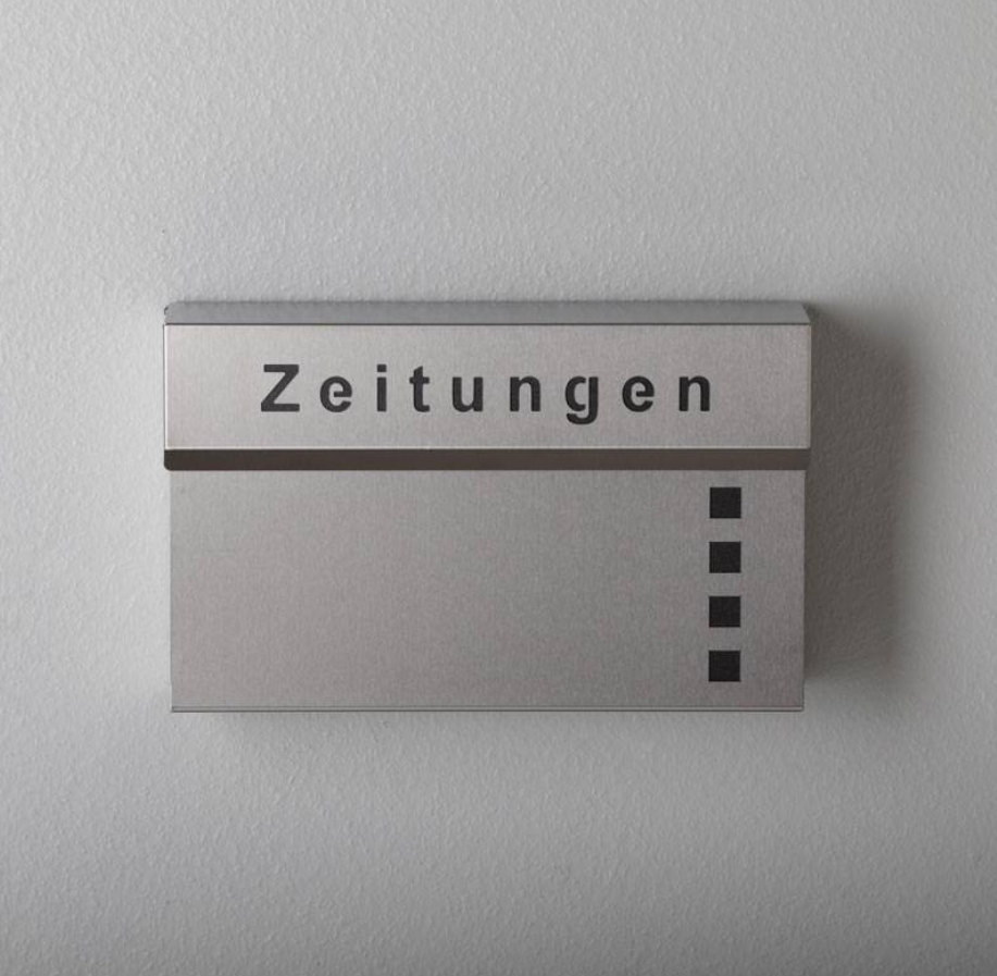 Zeitungskasten Edelstahl 